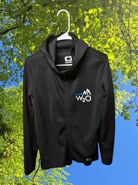 OGIO Black Full-Zip Jacket with W2O Logo